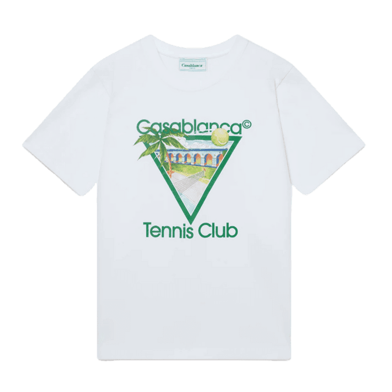 Casablanca Tennis Club Icon T-Shirt 'White'