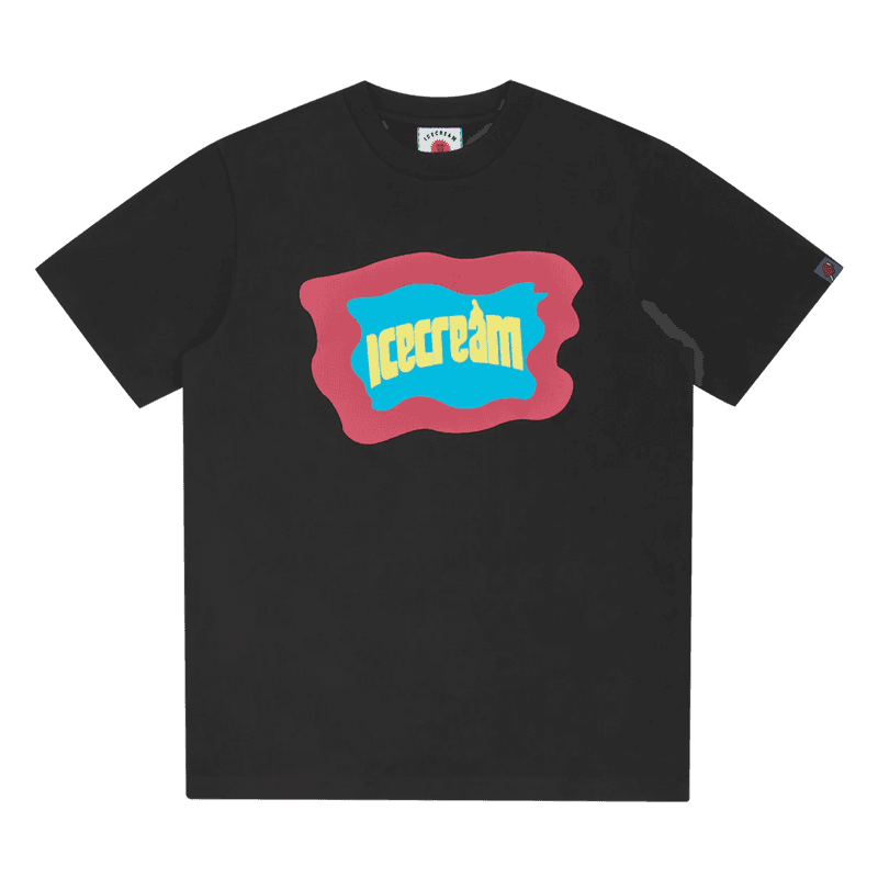 ICECREAM Block Logo T-Shirt 'Black'