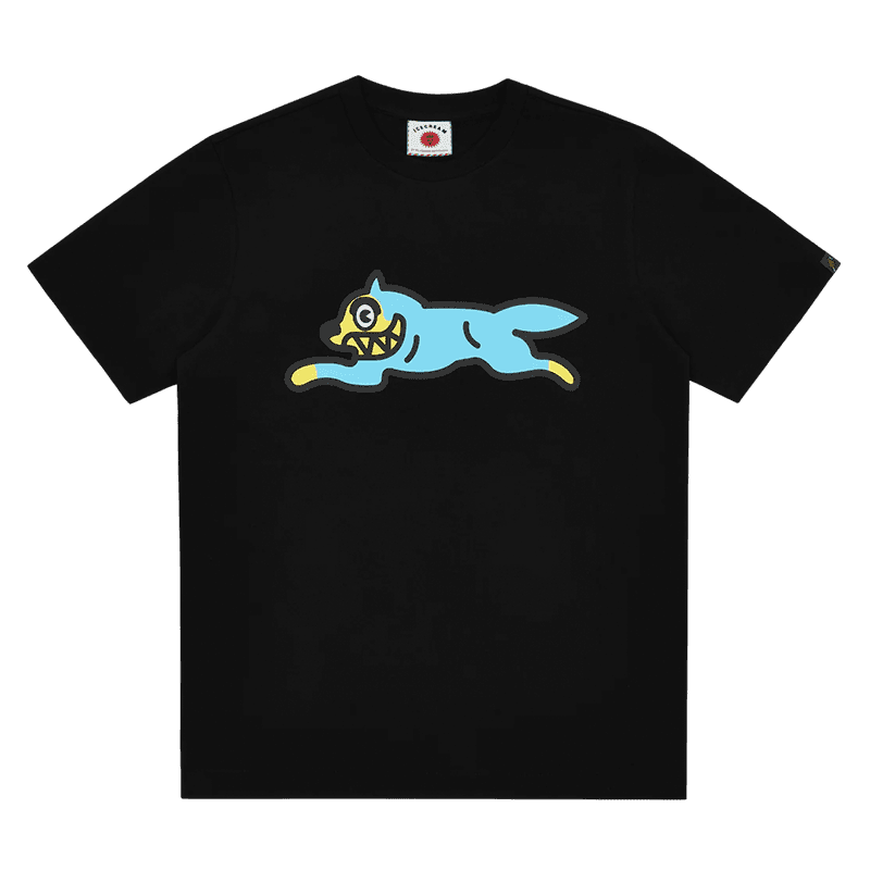 ICECREAM Running Dog T-Shirt 'Black Blue'