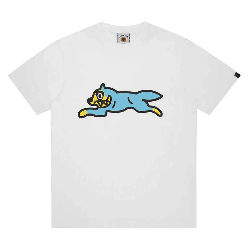 ICECREAM Running Dog T-Shirt 'White Blue'