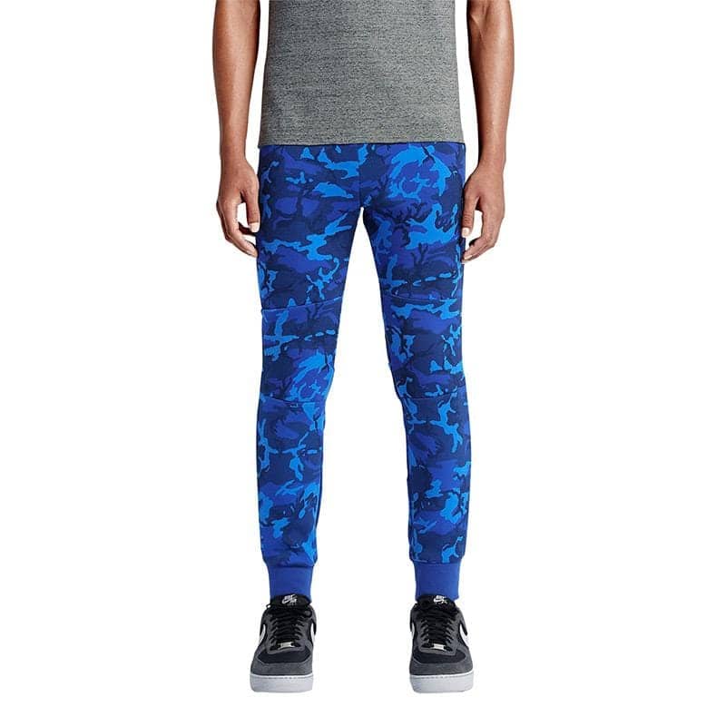 NIKE TECH FLEECE CAMO MEN'S TROUSERS - Deep Royal Blue