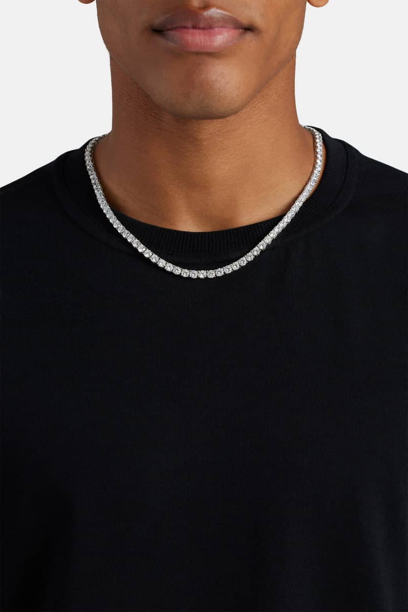 Cernucci Tennis Chain - 5mm - White